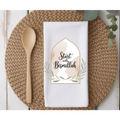 Islamic Kitchen Towel Start with Bismillah End with Alhamdulillah Muslim Islamic Home Decor Ramadan Kareem Eid Mubarak Iftar