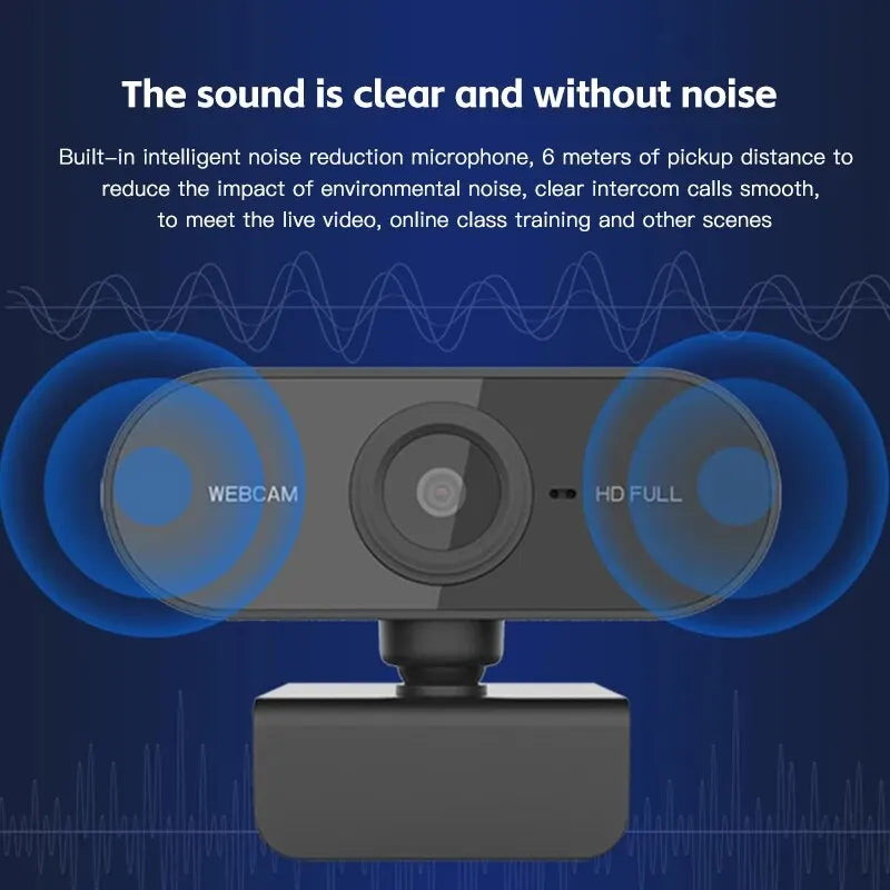 Camera 1080P HD Computer HD USB Camera Built In Microphone USB Network Camera Web Camera For Work With Microphone Tripod - Free Item