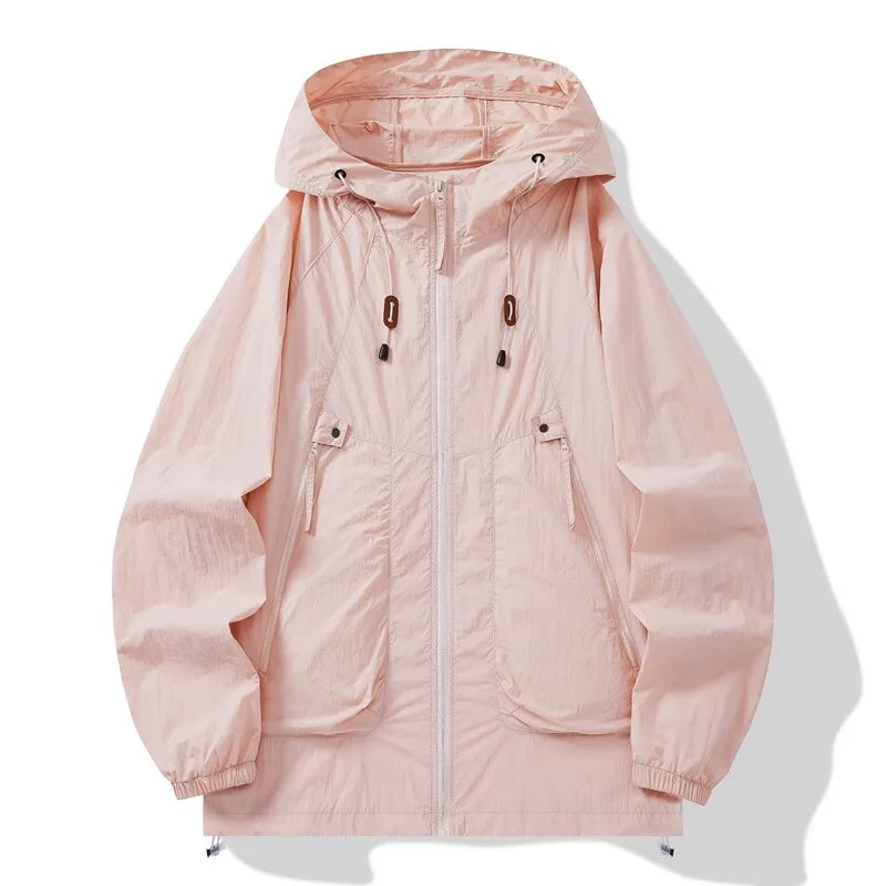 Summer Men's Outdoor Hooded Sun Protect Jackets Man Windbreaker Skin Coats Waterproof Jacket Fishing Rain Couple Camping Outwear