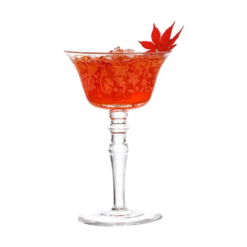 Japanese Cocktail Glasses Etched Highball Glasses Martini Glasses Singapore Sling Glasses Long Drink Glasses