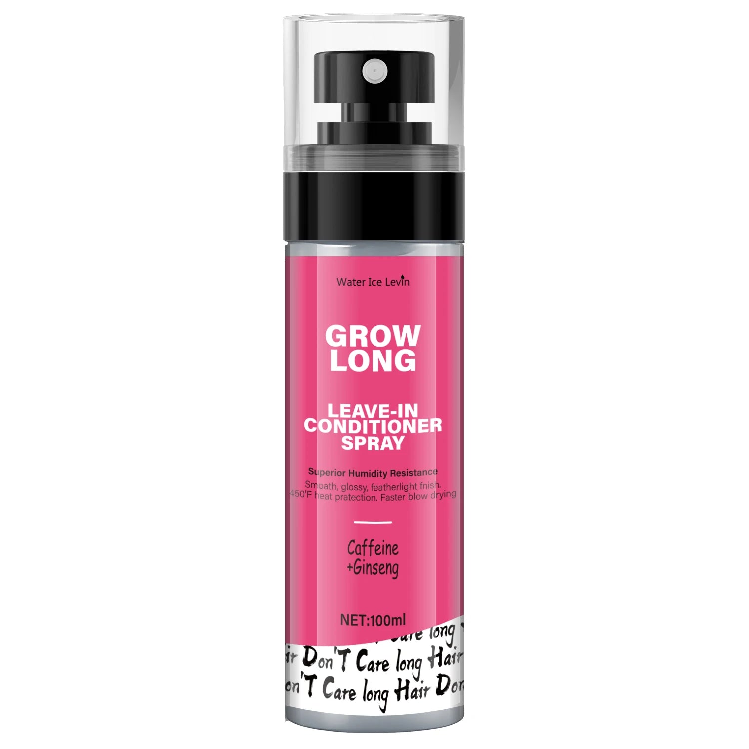 Leave-In Conditioner Spray and Softener, Long Biotin - Anti-Frizz Deep Conditioner for Split Ends and Fracture - Vitamin E, Caffeine and Ginseng, Suitable for Curly Hair, Dry and Damaged Hair - Free Item