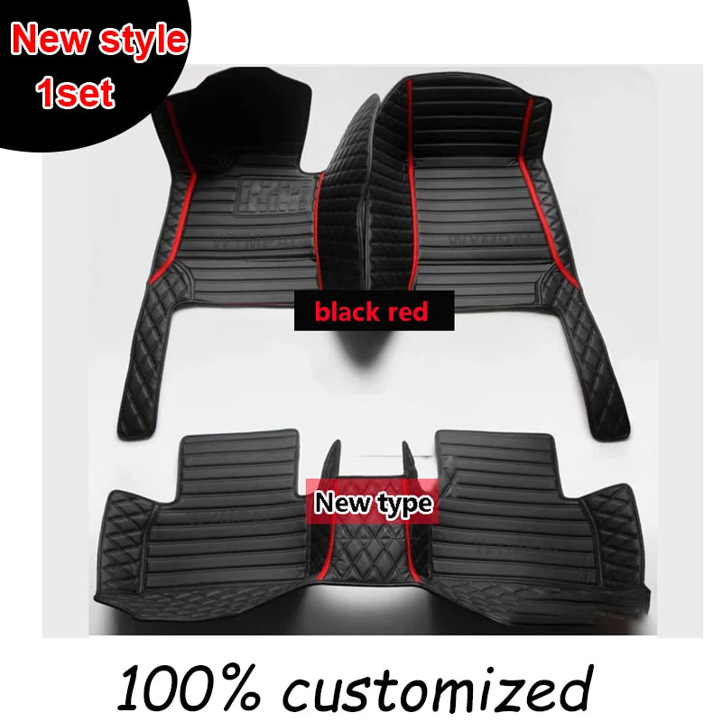 Car Floor Mats For Ford Mondeo MK4 2007 2008 2009 2010 2011 2012 2013 Auto Luxury Leather Men Women Car Mats Full Coverage