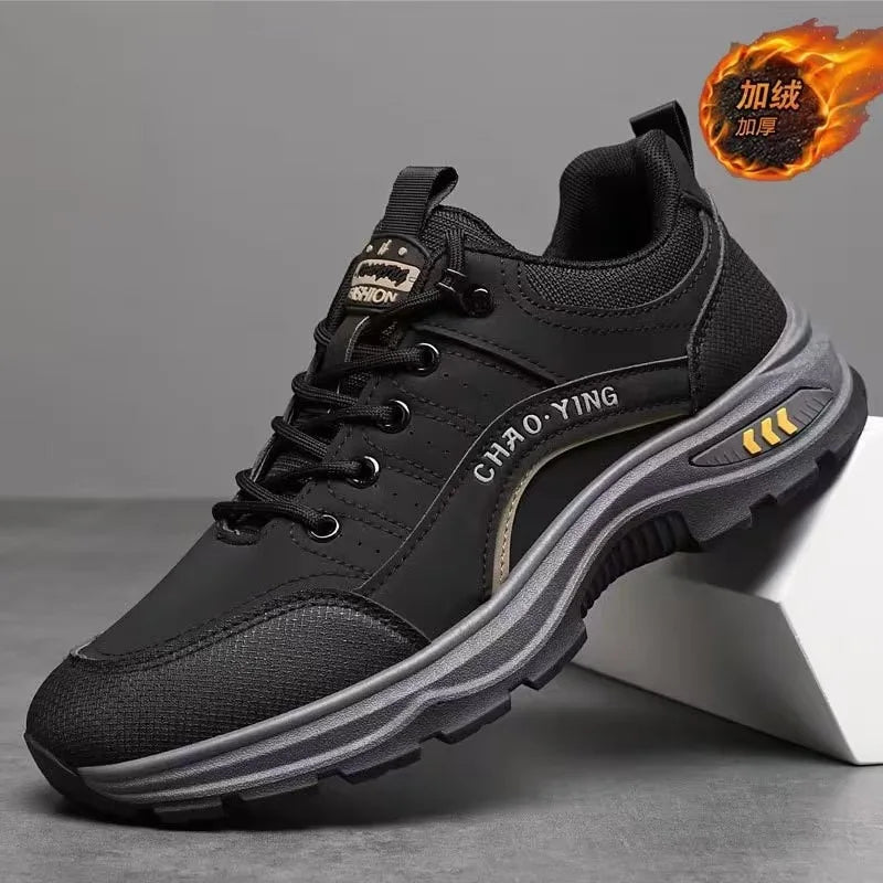 Spring 2025 Men's Fashion Outdoor Sports Casual Shoes Anti-slip Wear-resistant Mountain Climbing Work Shoes Versatile Comfort...