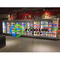 Small  Glass Door Supermarket Commercial Mini  Fridge Deep Chest Freezer Display Refrigeration Equipment