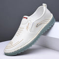 High Quality Men's Soft Leather Shoes Soft Bottom Flat Heel Casual Men's Shoes Non-slip Slip-on Mens Loafers Zapatos De Hombre