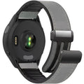 Leather+Silicone Band for Garmin Approach S50 Forerunner 55 165 265 965 970 570 42/47mm Magnetic Bracelet band Garmin Active 6 5