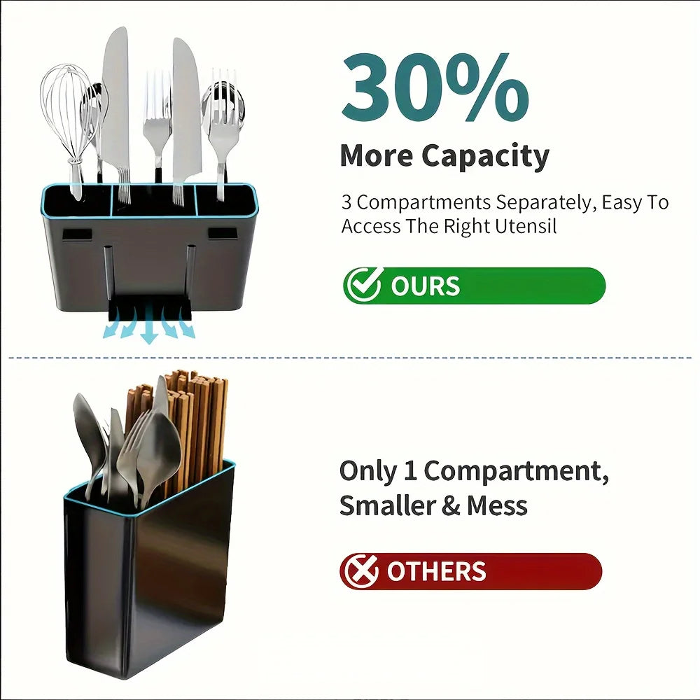 Kitchen Countertop Stainless Steel Dish Drying Rack, Large Capacity Dish Drainer With Utensil Holder, Single/Double Tier