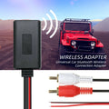 Car Wireless 2 RCA Bluetooth Receiver Module AUX Adapter Music Audio Stereo Receiver For 2RCA Interface Vehicles
