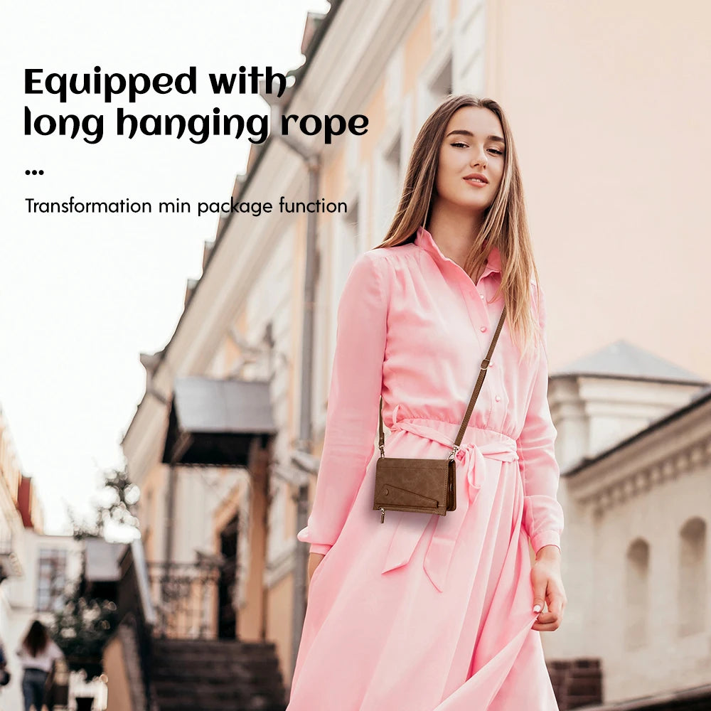 New 9 Cards Zipper Flip Leather Case For Oneplus 15 Wallet Book Mobile Phone Case With Free Rope for 1+15 Casing