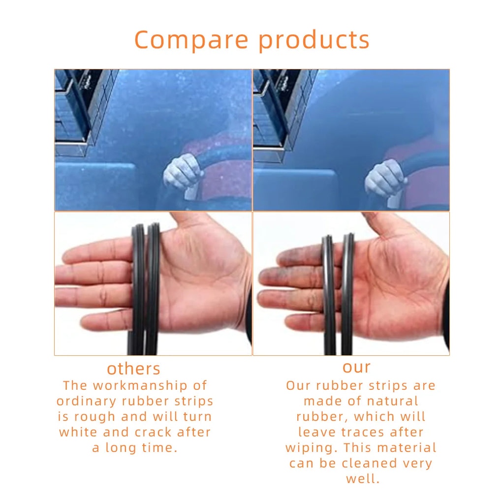 Car windshield rubber strip wiper 6mm car wiper blade 14 "16" 17 "18" 19 "20" 21 "22" 24 "26" 28 "30" 32 "wiper accessories ﻿