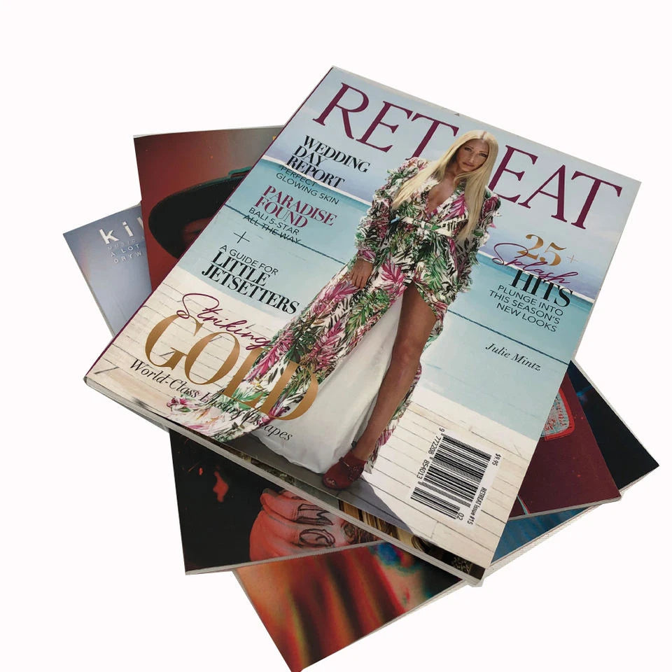 Custom Books Booklet Brochure Printing Magazine Comic Instruction Manual Catalogue For Advertising Company Business Soft Cover
