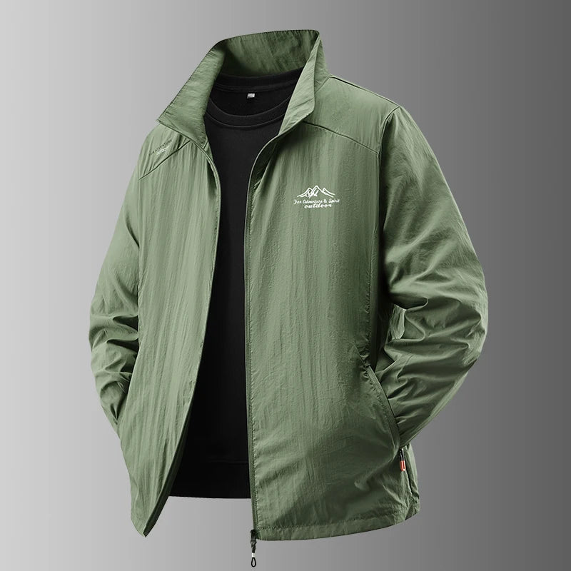 2025 Men's Summer Sun Protection Jacket Ultra-Light Thin Skin-Friendly Breathable UV Proof Fishing Ice Silk Sunscreen Coat