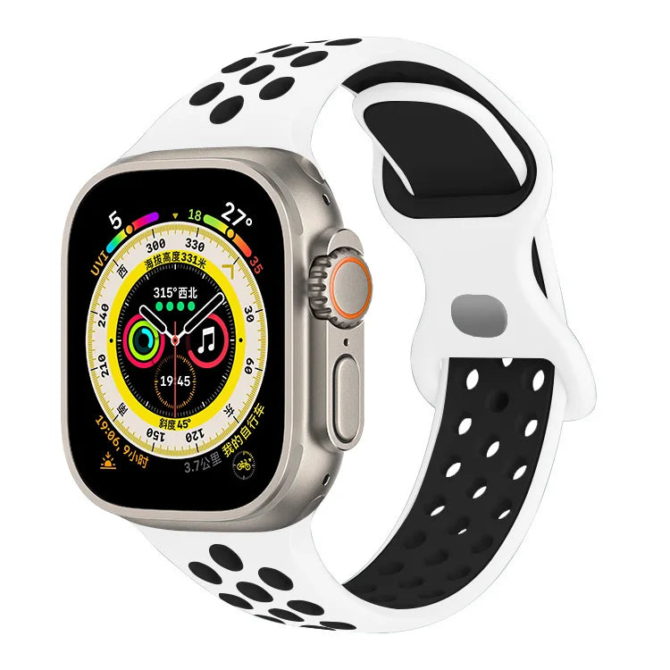 Strap For Apple Watch Ultra 7 8 9 41mm 45mm 40 44 42mm for nike sport Band iWatch serie SE 6 49mm Silicone Breathable bracelet