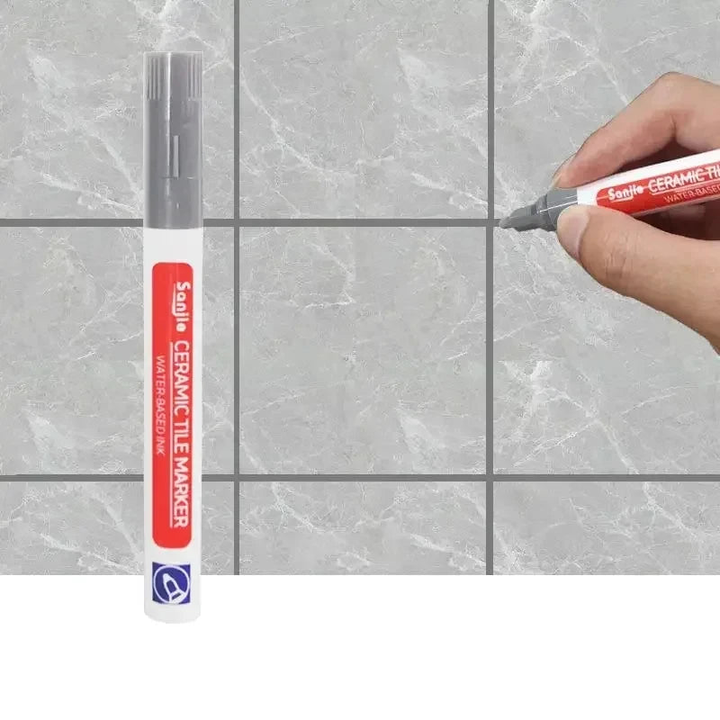 1/3 Pcs Waterproof White Marker Pen Wall Seam Repair Tiles Grout Markers Pens Floor Bathroom Decontamination Paint Brush Tools - Free Item.
