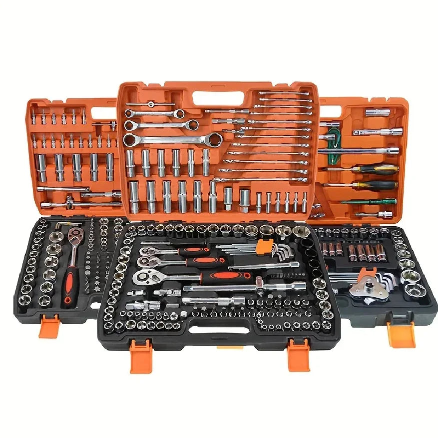 151Pcs Stainless Steel Car Repair Tool Kit For Off-Road Motorcycles - Complete Automotive Maintenance Accessories