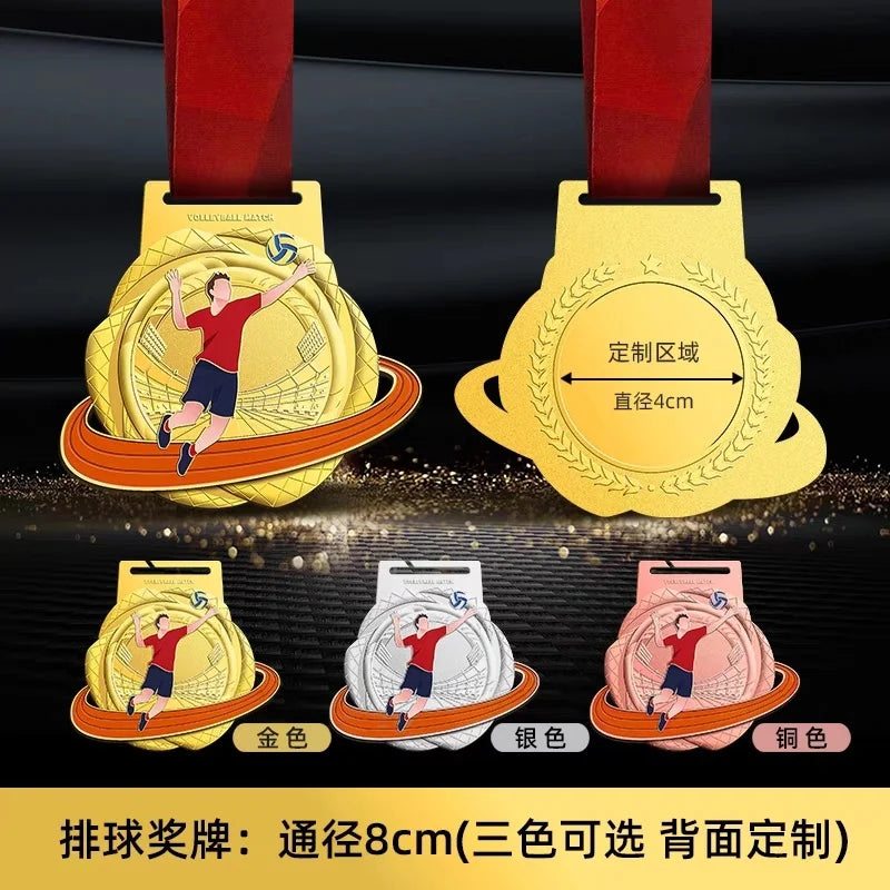 Customized MEDALS for marathon games, gold MEDALS for basketball, football, volleyball, tennis and badminton