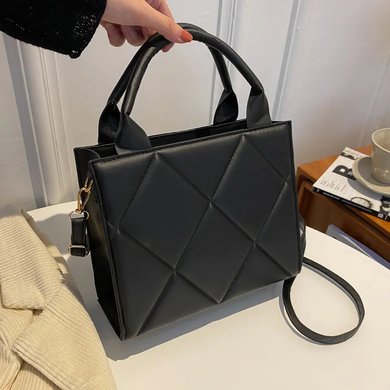 Casual Large Capacity Ladies Handbags Top-handle Bags Fashion Plaid Crossbody Shoulder Bags For Women Gift - Free Item Weekend (50% off).