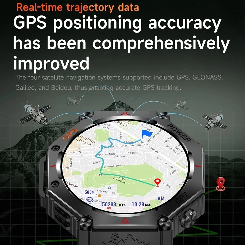 New GPS Smart Watch 1.39inch HD Pixel 360*360 Full Touch Screen AI Smart Assistant Health Monitoring Smartwatches for Men Women