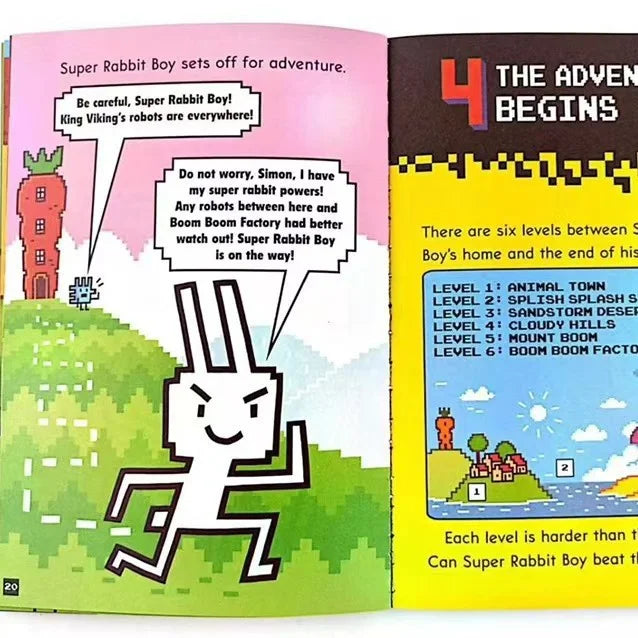 16 Book/Set Press Start English Story Picture Books for Children Learn English Reading Books for 5-8Year-Old Kids