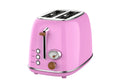 Retro 2-Slice Toaster with Grill, Multifunctional Smart Bread Toaster Kitchen Appliance