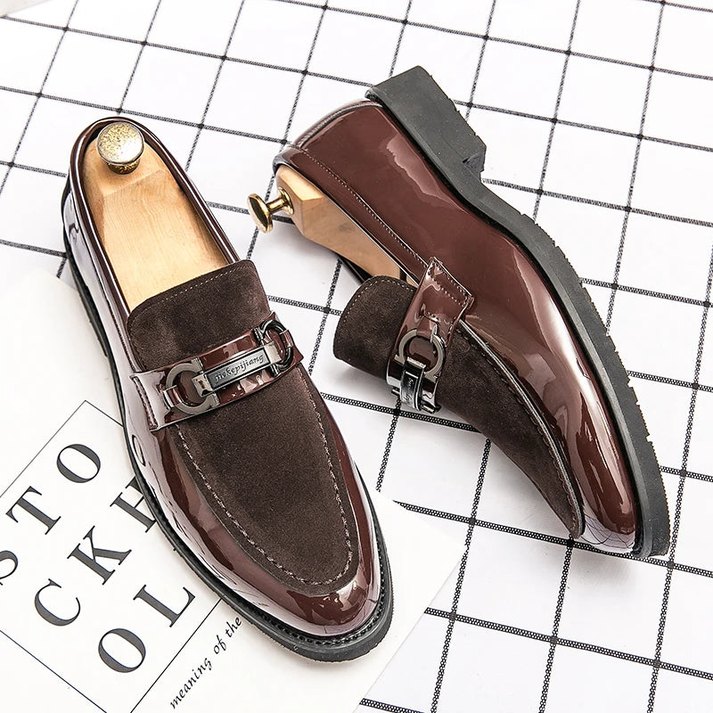 Men's Dress Shoes Trend Office Social Leather Shoes For Men Large Size 48 Casual Business Wedding Formal Shoes Male