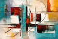 Classic Abstract Wall Art Matte Colour Oil Painting on Canvas Print Poster Home Decor Living Room Bedroom Decorative Painting - Free Item