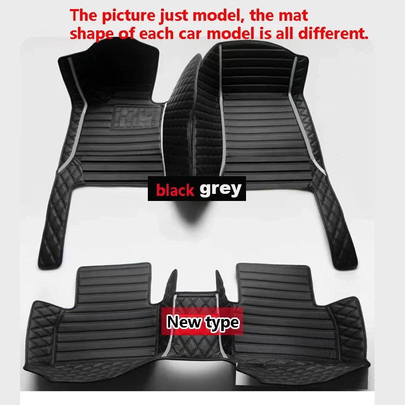 Car Mats For SEAT Cupra Ateca KH7 2016~2022 Auto Floor Rugs Protective Pad Carpets Leather Mat Interior Parts Car Accessories