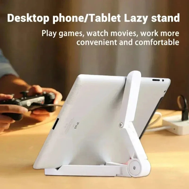 Desktops Stand for Tablet 4.7 To 12.9 Inch , Adjustable Folding Bracket Tablet Holder Multi Angle Viewing Stable Support Phone H
