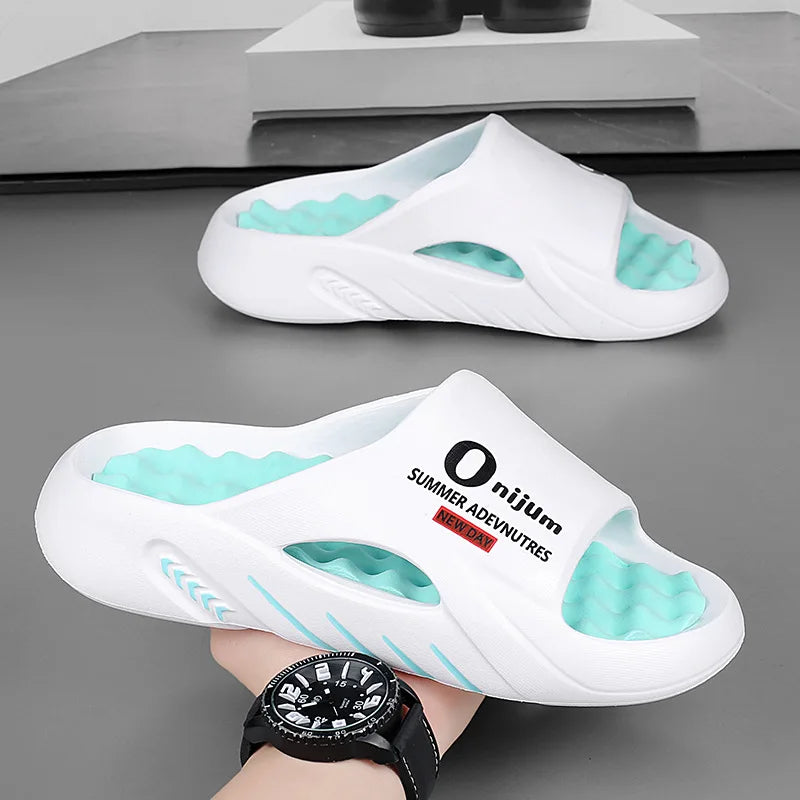 Men's Sandals 2025 Summer  New Arrival Dual-Tone Soft-Sole Outdoor Sports "Step-in Comfort" Beach Large Size Sandals