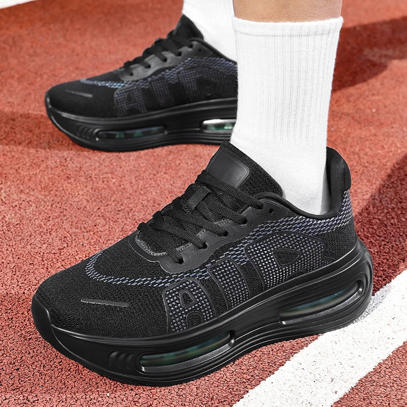 New Men's Running Shoe Night Fluorescent Women Carbon Plate Lace-Up Jogging Cushioning Sneakers Lightweight Casual Shoes