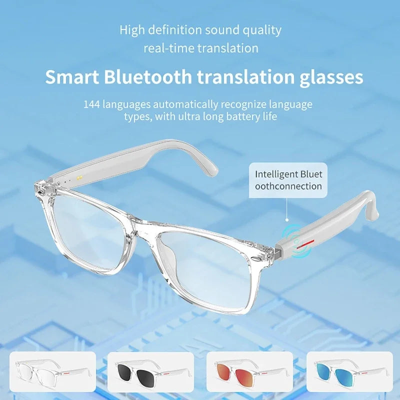 Glasses Translator AI 144 Languages Translation Sunglasses Bluetooth Chat Intelligent Real-time Voice Rssistant Smart Glasses