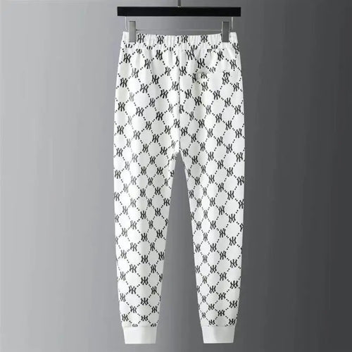 2024 sports suit men's spring and autumn light luxury embroidered men's handsome sweater two-piece set slim fit casual suit