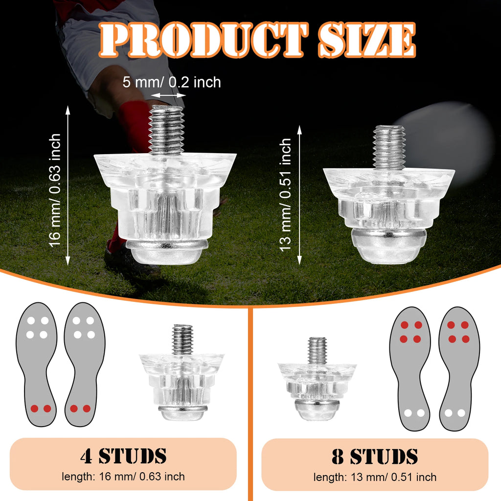 12 Pieces Football Boots Studs Replacement Professional Footwear Accessories 13mm 16mm Shoes Stud Replace Component - Free Item
