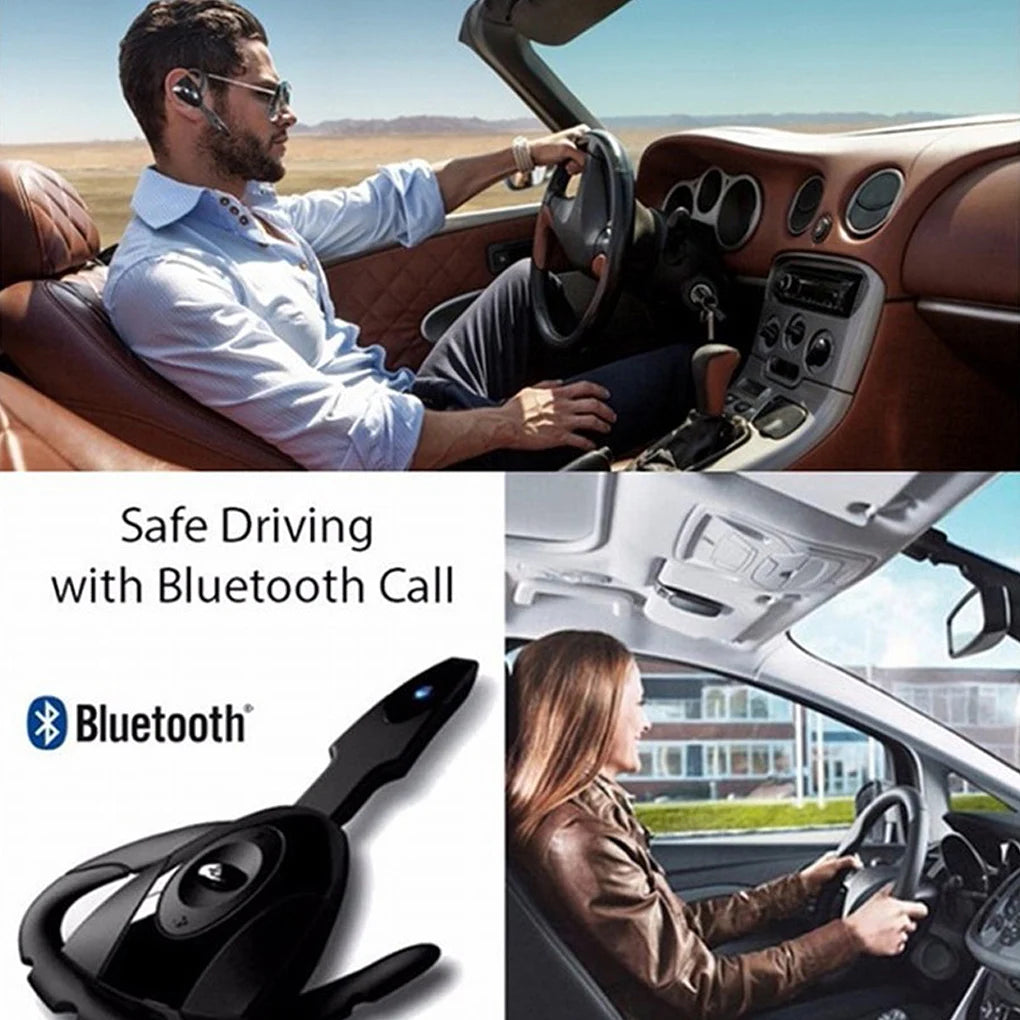 Wireless Business Earbuds with Microphone USB Rechargeable Music Headset for Car Computer Earpiece Accessories Type2