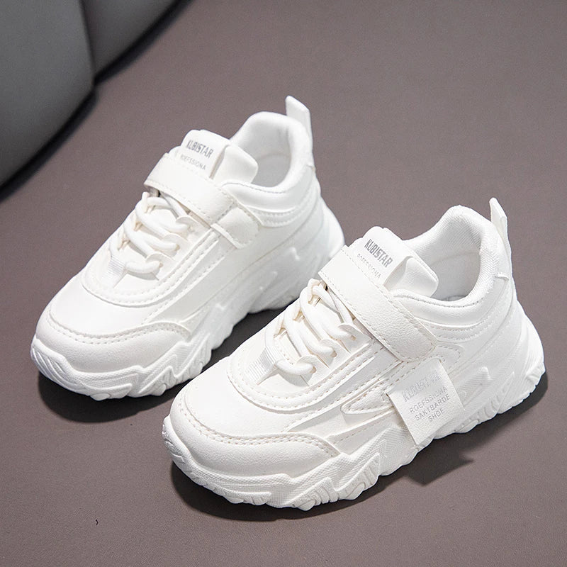 Kids Sports Shoes for Girls Boys Children Running Sneakers PU Soft School Casual Shoes Classic Fashion Anti-skid Spring Autumn