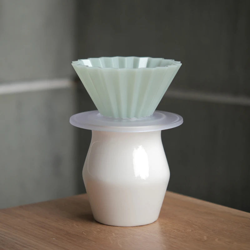 Designed Hand-Poured Ceramic Coffee Tasting Cup Sensory Flavor Sharing Coffee Filter Cup Set American Style Freshness