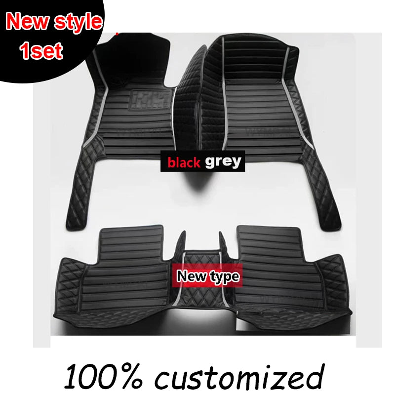 Car Floor Mats For Ford Mondeo MK4 2007 2008 2009 2010 2011 2012 2013 Auto Luxury Leather Men Women Car Mats Full Coverage