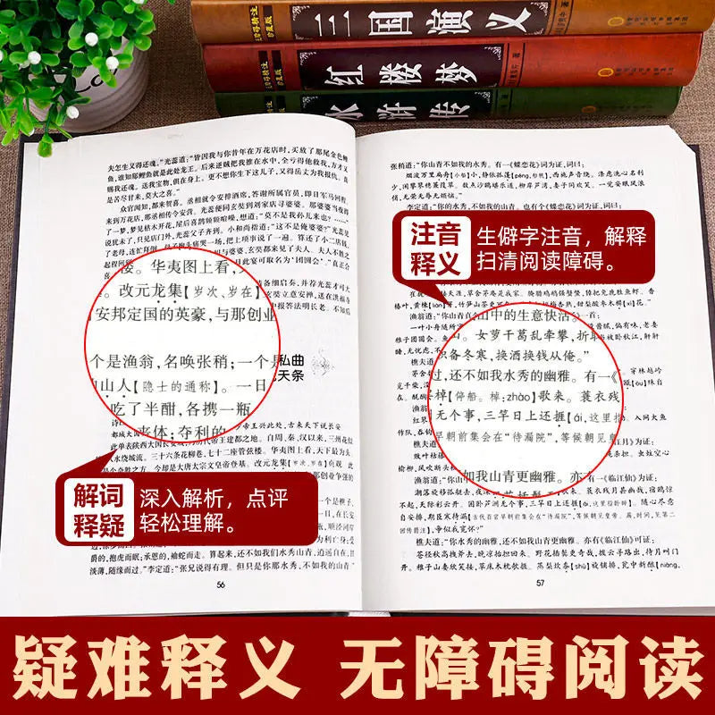 The Full Version Of Four Famous Novels Youth Edition Romance  Three Kingdoms Water Margin Journey To West A Dream Red Mansions