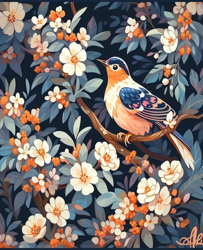 Painting Paints By Numbers Artistic bird illustration Wall Art Crafts Supplies Adults Handmade Paint Kit Canvas Picture
