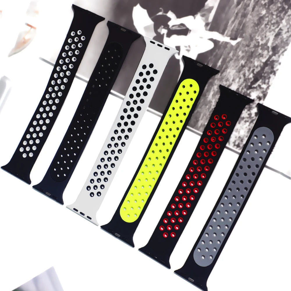 Solo Loop for Apple Watch band 44mm 40mm 45mm 41mm 49mm 46mm 42mm Silicone bracelet iWatch Series SE 6 7 8 ultra 2 3 10 11 strap