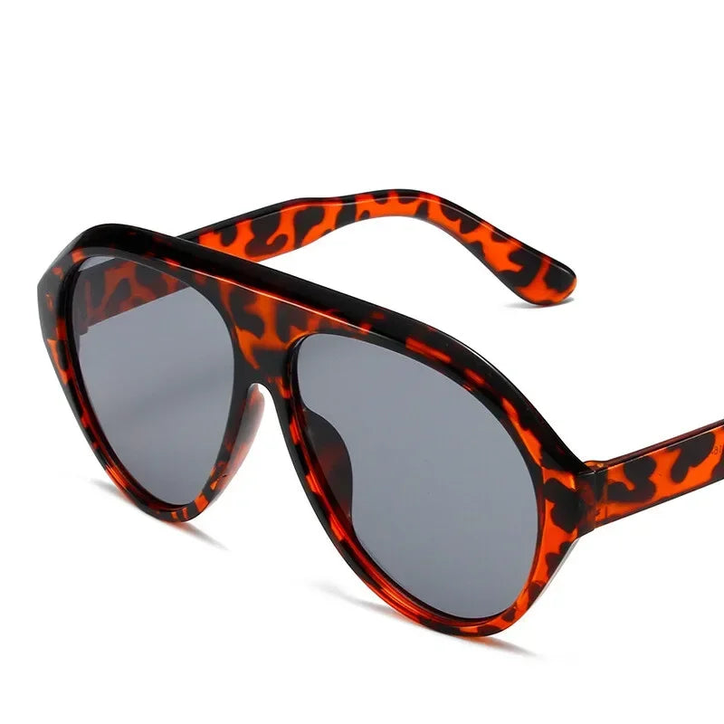Fashion Pilot Oversized Sunglasses Goggles Women Luxury Brand Designer Sun Glasses Mens Womens Big Frame Trendy Shades UV400