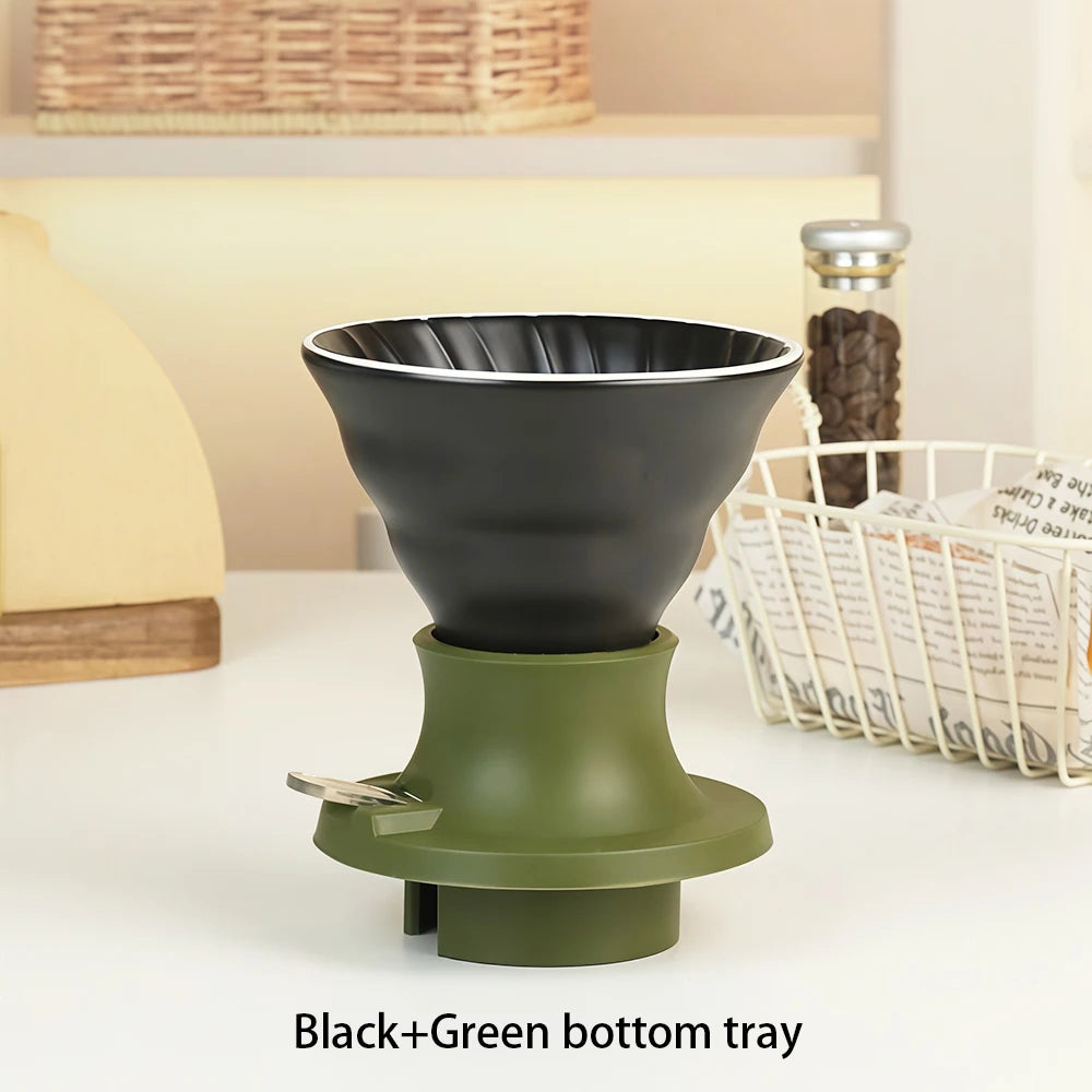 Smart cup colored ceramic drip filter cup with switch, hand brewed coffee drip filter