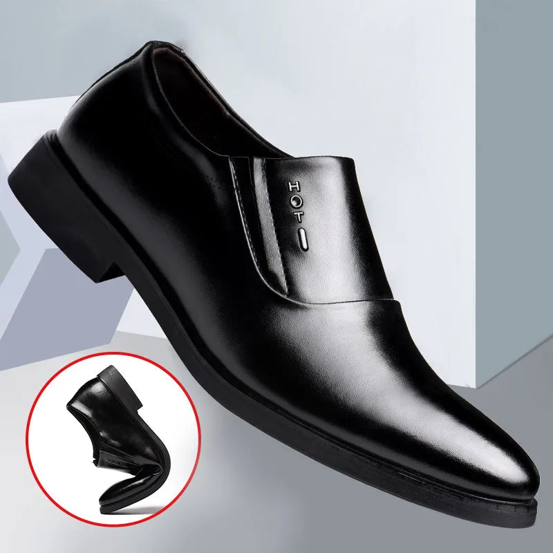 Elegant Men's Dress Shoes 2023 Summer Social Shoes Men's Fashion Elegant Formal Wedding Shoes Men's Set Office Oxford Shoe Men - Free Item Weekend (50% off).