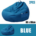 1/2Pcs Lazy Sofa Cover Soft Comfortable Sofa Chair Decorative Breathable Chair Sofa Cover with 3 Side Pocket for Furniture Decor