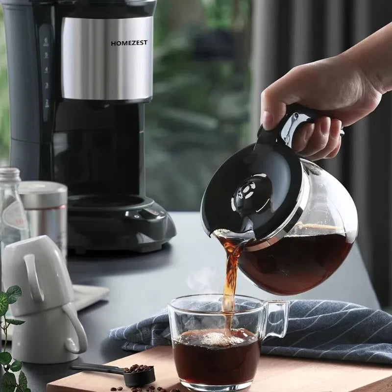 Automatic Espresso Coffee Maker Bean Grinder Milk Frother Fast Heat Compact Home Office Programmable Coffee Makers Black