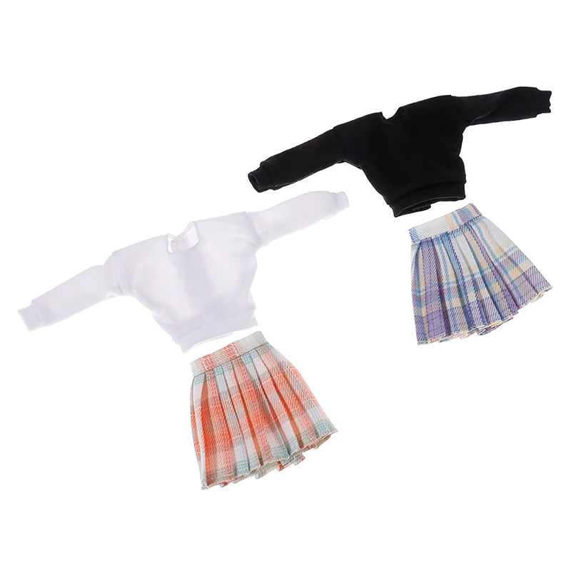Doll Dress / Short Skirt / Blouse Summer Wear Clothing For 29cm 1/6 Dolls Fashion Clothes