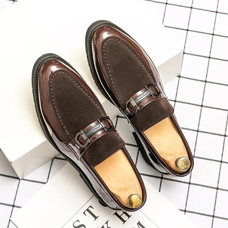Men's Dress Shoes Trend Office Social Leather Shoes For Men Large Size 48 Casual Business Wedding Formal Shoes Male