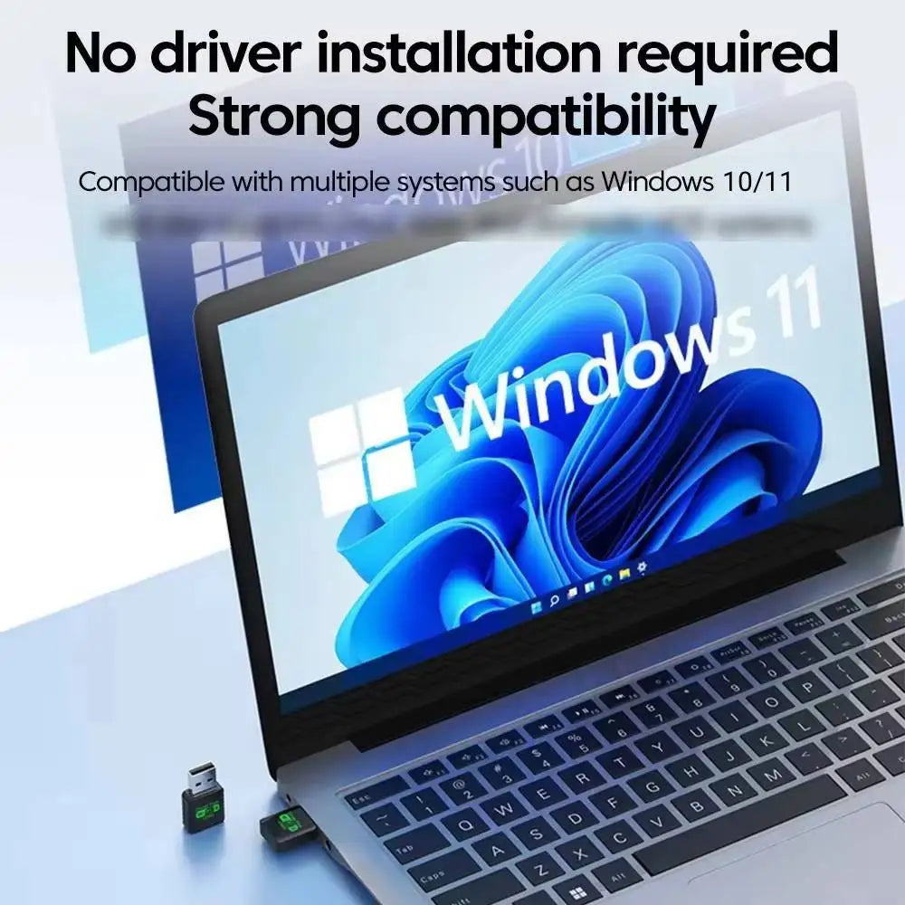 900Mbps USB WiFi Bluetooth 5.4 Adapter 2in1 Dongle Dual Band 2.4G 5GHz USB WiFi 6 Network Wireless Wlan Receiver DRIVER FREE - Free Item