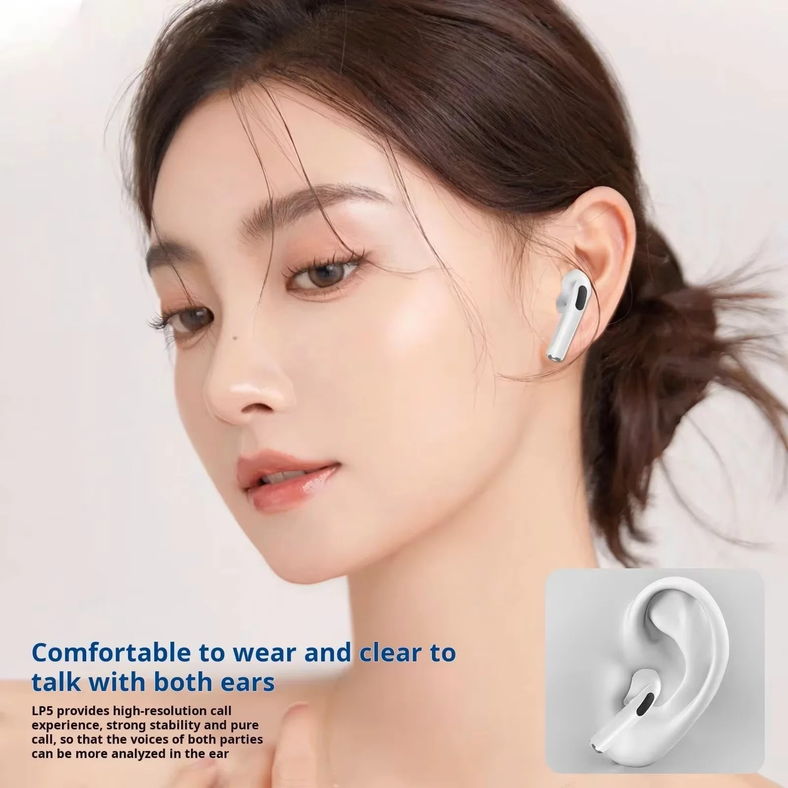 Wireless Earphones Pro 5 TWS Max Bluetooth Sport Earbuds  In Ear Noise Cancelling Headset For iPhone Android Headphone - Free Item