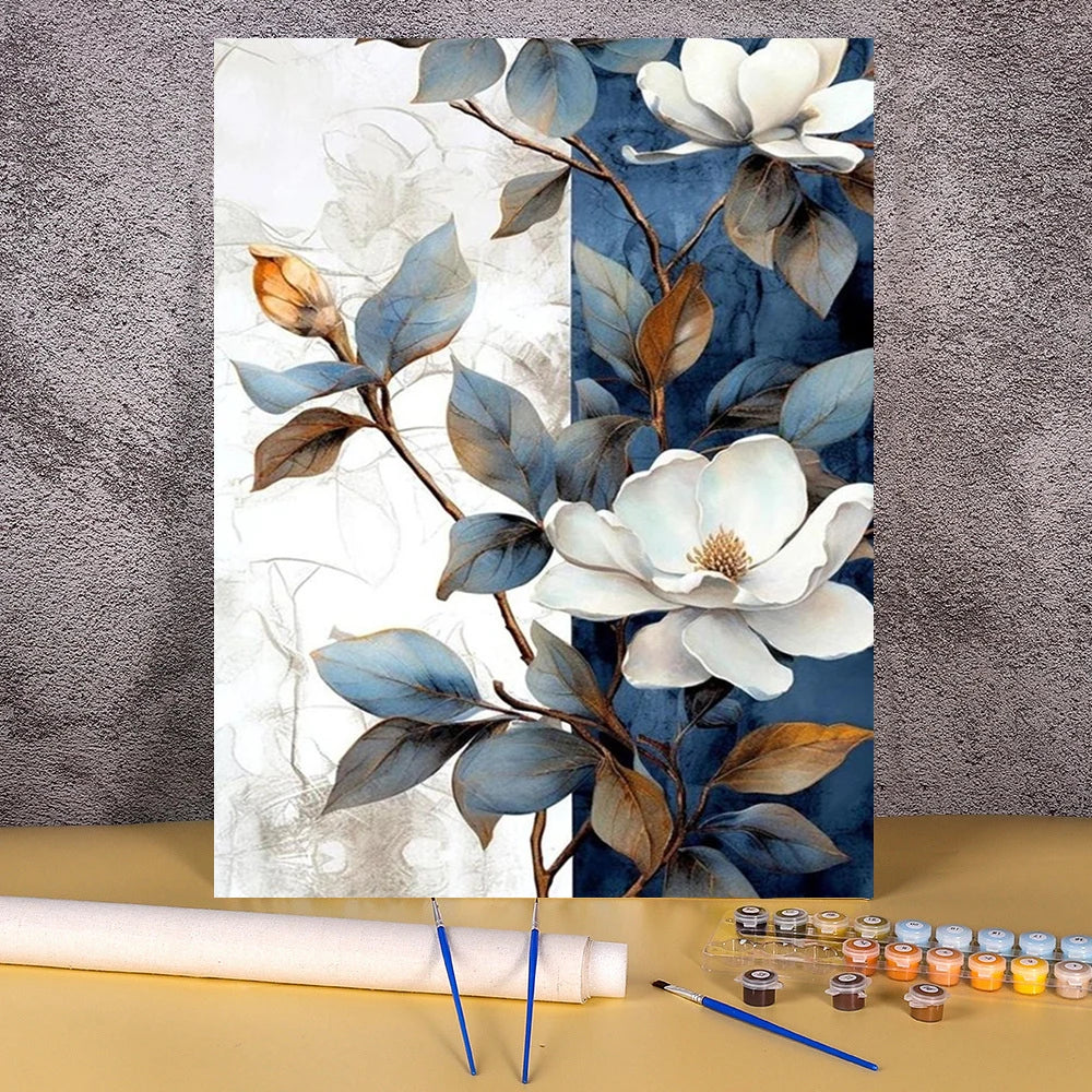 DIY Painting By Numbers HandPainted Oil Painting Lily Flowers Landscape Picture Paint Drawing On Canvas Home Decor Art Gift